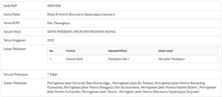 Usut!!, Kuat Dugaan Paket II Hotmix Bulumario Saptanajaya Pasangkayu Tidak Sesuai RAB