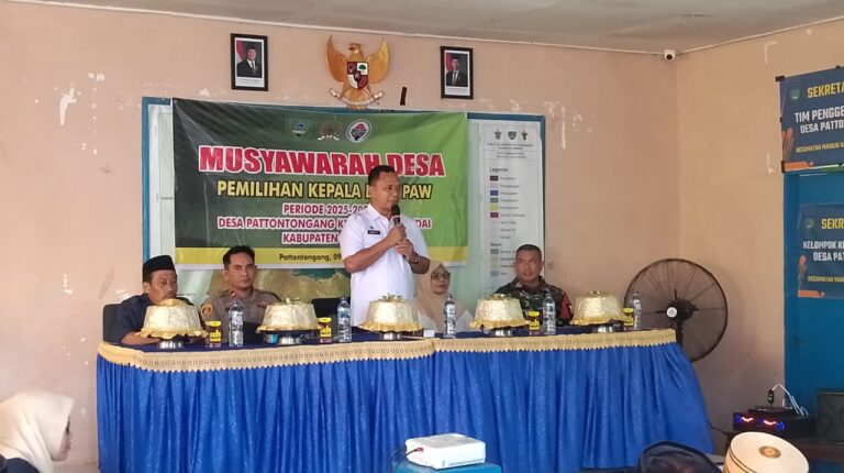 Desa Pattontongan Kabupaten Maros Gelar Musyawarah Desa Pemilihan Kepala Desa PAW