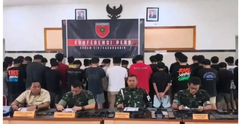 Resahkan Masyarakat, TNI Tangkap 40 Pelaku Penipuan Sobis Asal Sidrap
