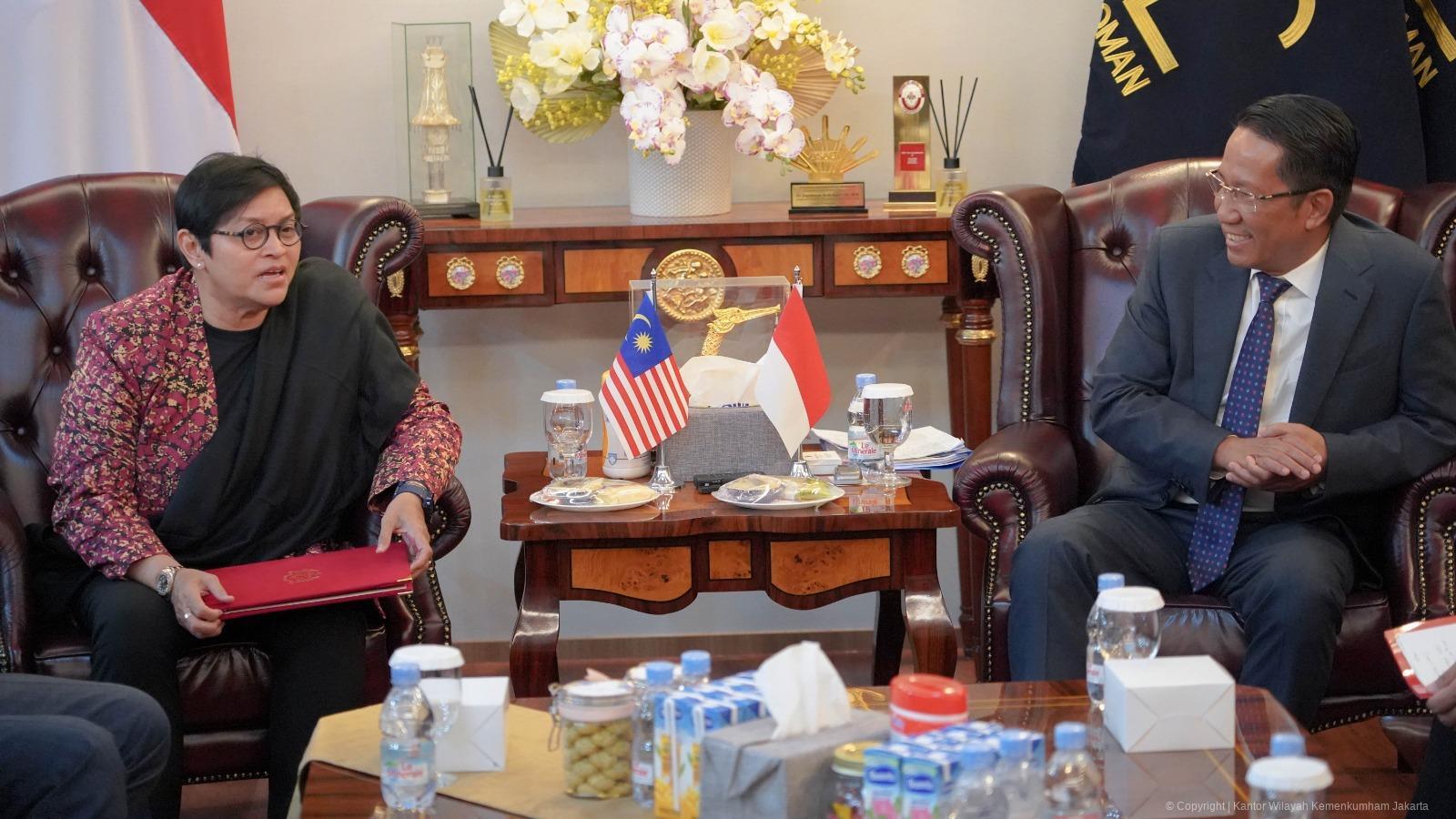Temui Menteri dari Malaysia, Supratman Bahas Pembangunan Hukum di ASEAN 2025 05 10 PM malaysa 2