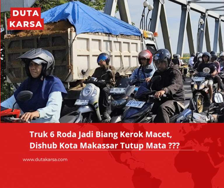 Truk 6 Roda Jadi Biang Kerok Macet, Disbuh Kota Makassar Tutup Mata ???