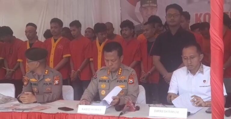 Pekat Liput 2025, Polda Sulsel Tangkap 844 Pelaku Kejahatan