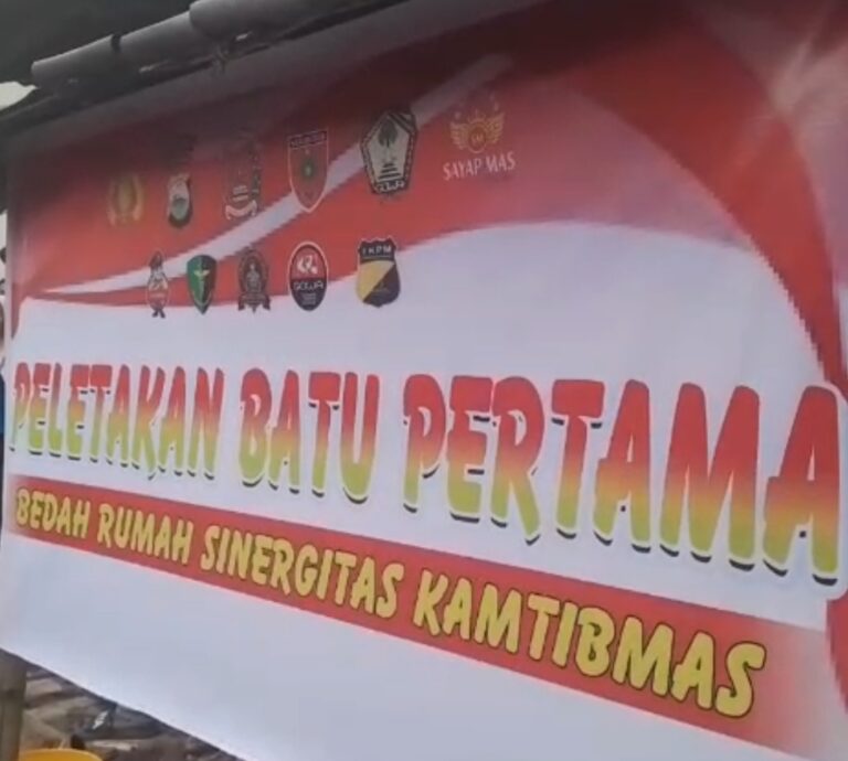 Peletakan Batu Pertama, Bedah Rumah Sinergitas Kamtibmas