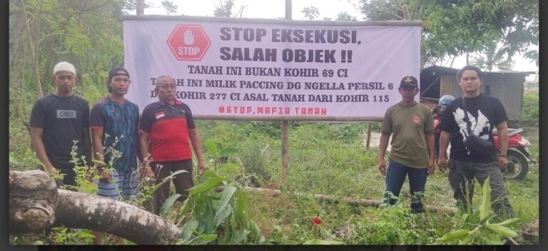 PN Takalar Salah Objek Lahan, Ketua DPC Takalar Semut Hitam Indonesia Angkat Bicara ??