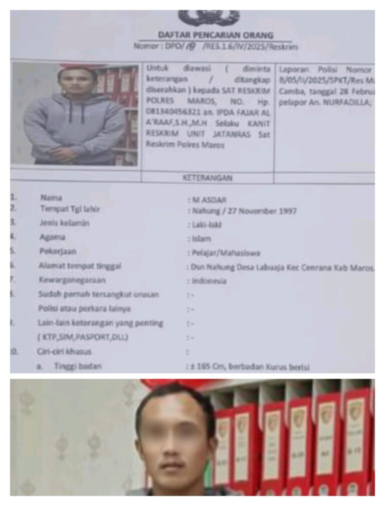 Sempat DPO, Ardi Dangko Dibekuk Polisi