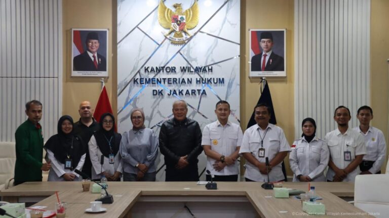 Kanwil Kementerian Hukum DK Jakarta Gelar Audiensi Monitoring dan Evaluasi Bersama Posbakumadin