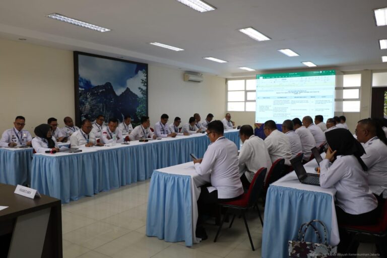 Hari Kedua Rakor Kinerja 2025, Kanwil Kemenkum DK Jakarta Aktif Bahas Strategi Layanan Hukum