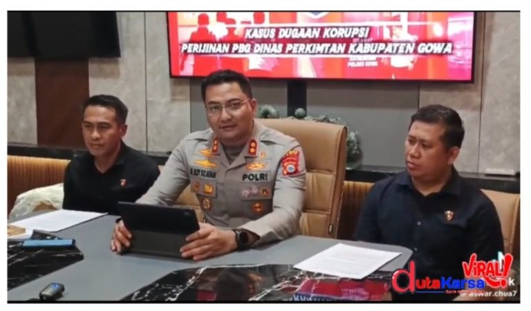 Polres Gowa Resmi Tahan Kadis Perkimtan Gowa