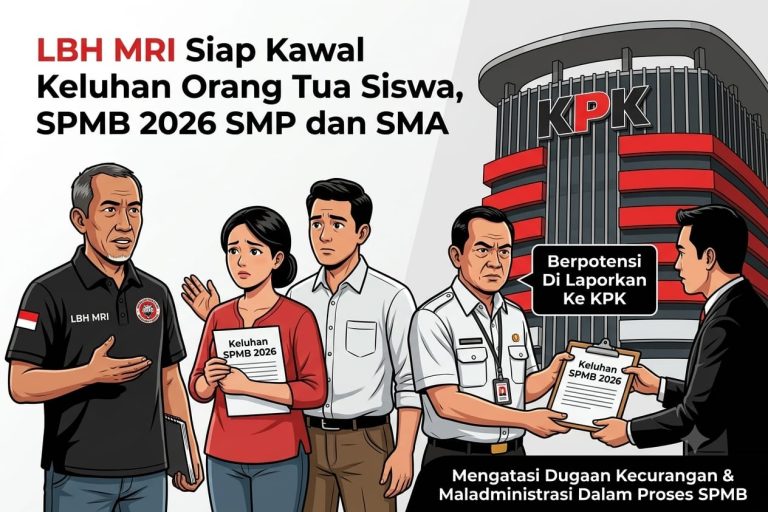 Marak Keluhan SPMB Sulsel, LBH MRI Siap Laporkan Temuan ke KPK
