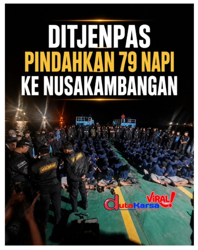 Ditjenpas Pindahkan 79 Napi Ke Nusakambangan