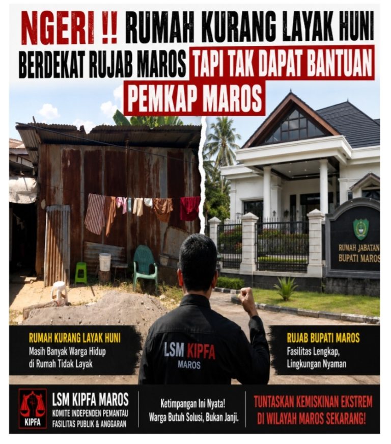 Ngeri !! Rumah Kurang Layak Huni Berdekat Rujab Maros Tapi Tak Dapat Bantuan Pemkap Maros
