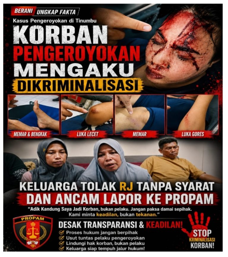 Keluarga Tolak RJ Tanpa Syarat dan Ancam Lapor Ke Propam