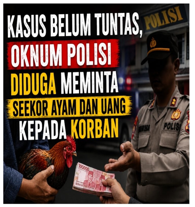 Kasus Belum Tuntas, Oknum Polisi Diduga Meminta Seekor Ayam dan Uang kepada Korban