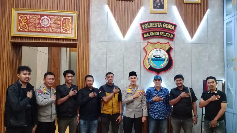 Kapolresta Gowa Sambut AJUN RI Bangun Sinergitas Terkait Informasi Publik