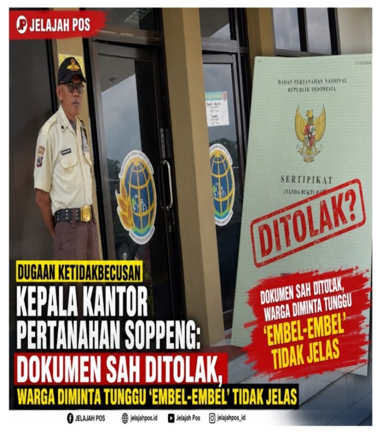 Dokumen Asli Ditolak? Dugaan Buruknya Pelayanan Kantor Pertanahan Soppeng Tuai Keluhan Warga