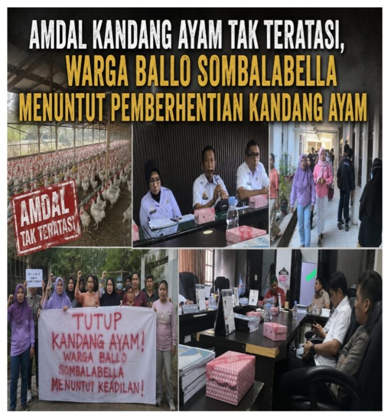 Amdal Kandang Ayam Tak Teratasi, Warga Ballo Sombalabella Menuntut Pemberhentian Kandang Ayam