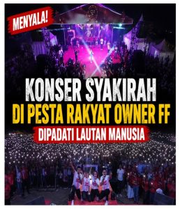 MENYALA !! Konser Syakirah di Pesta Rakyat Owner FF Dipadati Lautan Manusia