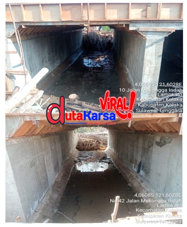 DPP LKKN Soroti Proyek Pergantian Jembatan Sungai Lamokato 1 di Kolaka Diduga Pakai Material "Banci" dan Progres Baru 25 Persen