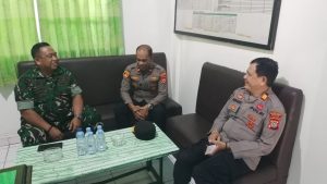 Perkuat Sinergitas TNI-Polri, Kapolsek Bontoala Silaturahmi dan Perkenalkan Diri ke Koramil