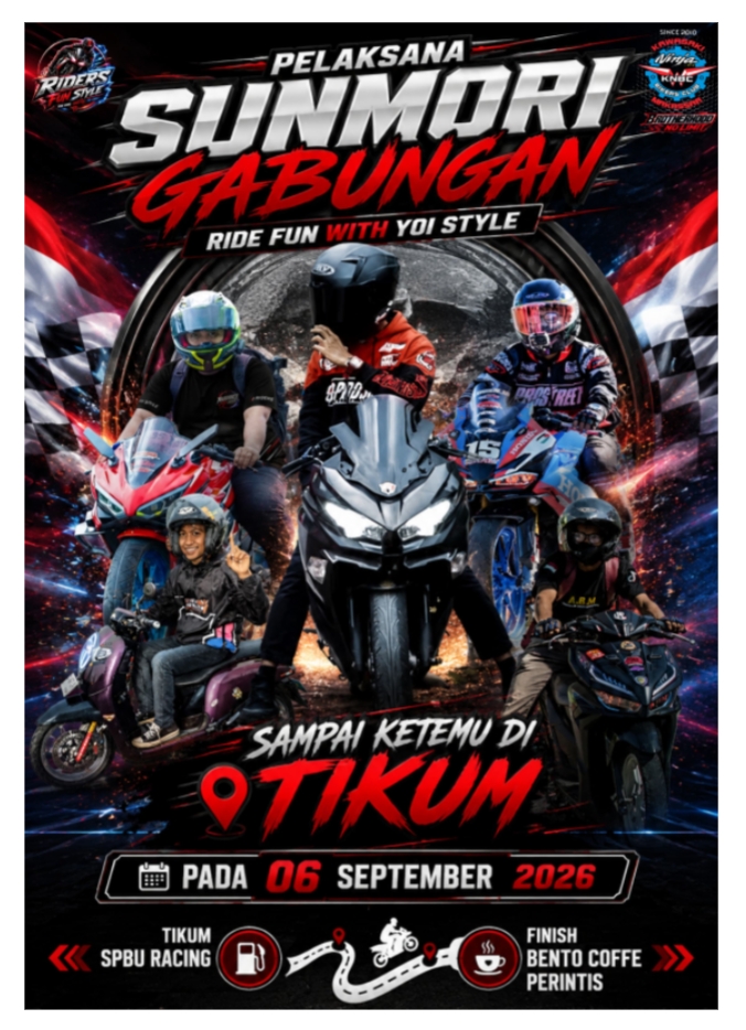 Raider Fun Style Bersama KNBC Siap Gelar Sunmorgab All Bikers, Makassar Siap Bergemuruh!