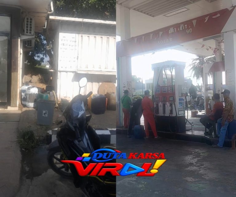 Kacau ! BBM Subsidi di SPBU 74.922.12 Batu-batu Diisi Massal ke Jerigen