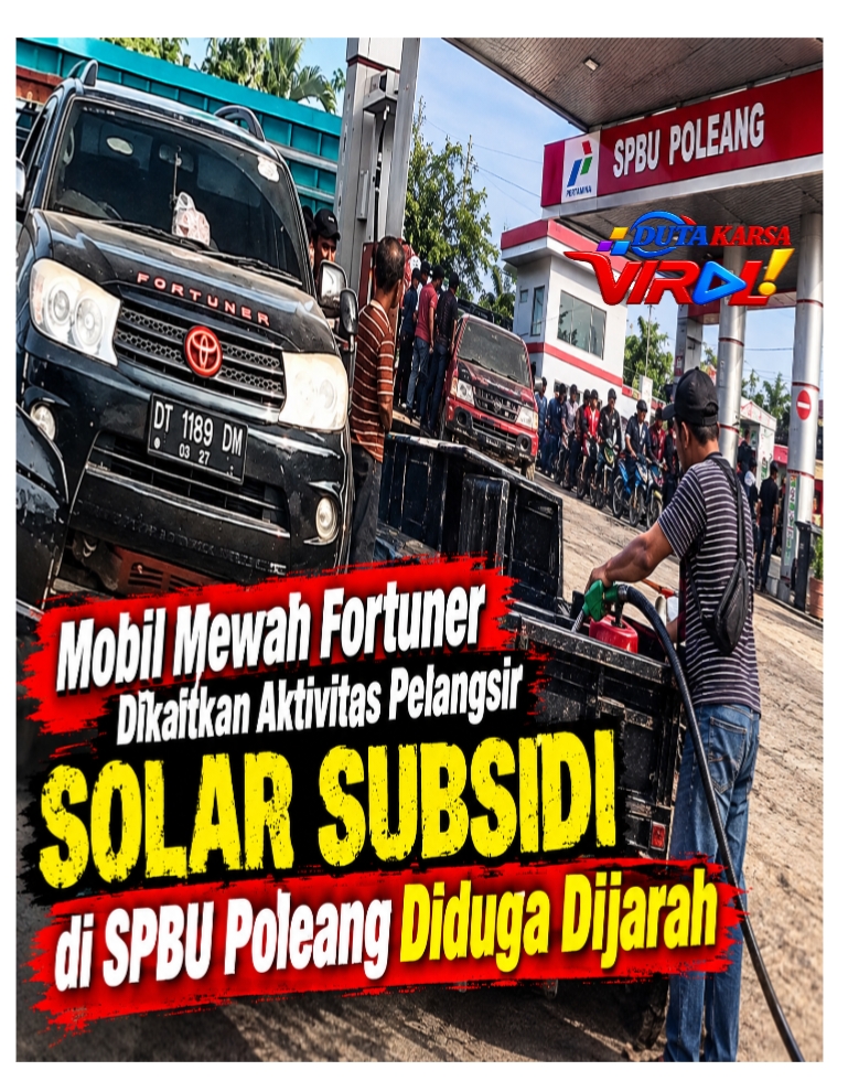 Mobil Mewah Fortuner Dikaitkan Aktivitas Pelangsir, Solar Subsidi di SPBU Poleang Diduga Dijarah