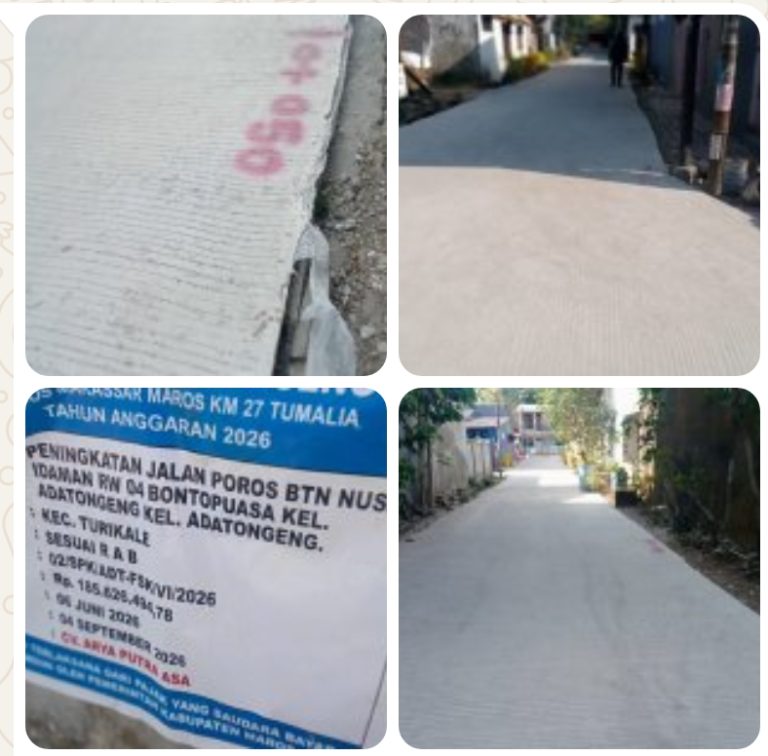 Jalan Beton Belum Sepekan Sudah Retak & Berdebu, Warga Soroti Dugaan Pelanggaran RAP — LSM KIPFA RI Desakan Transparansi