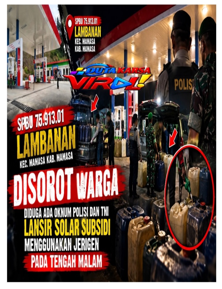SPBU Lambanan Disorot, Warga Dugaan Solar Subsidi Diisi Pakai Jerigen Tengah Malam (Bak Ninja)