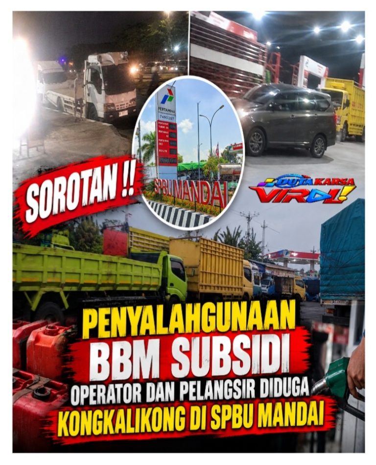 Sorotan !! Penyalahgunaan BBM Subsidi, Operator dan Pelangsir Diduga Kongkalikong di SPBU Mandai